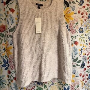 Eileen Fisher Cotton Fluff Crew Neck Top